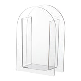 Maxbell Unique Vase Geometric Arch Elegant Acrylic flower buckets for Restaurant Style B