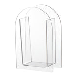 Maxbell Unique Vase Geometric Arch Elegant Acrylic flower buckets for Restaurant Style B