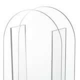 Maxbell Unique Vase Geometric Arch Elegant Acrylic flower buckets for Restaurant Style B