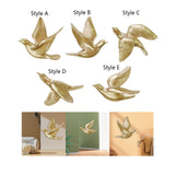 Maxbell Birds Swallows Wall Mounted Decor DIY 3D Hanging Birds Wall Decor for Garden Style A