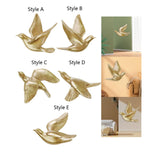 Maxbell Birds Swallows Wall Mounted Decor DIY 3D Hanging Birds Wall Decor for Garden Style A