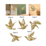 Maxbell Birds Swallows Wall Mounted Decor DIY 3D Hanging Birds Wall Decor for Garden Style A