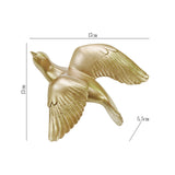 Maxbell Birds Swallows Wall Mounted Decor DIY 3D Hanging Birds Wall Decor for Garden Style C