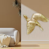 Maxbell Birds Swallows Wall Mounted Decor DIY 3D Hanging Birds Wall Decor for Garden Style C