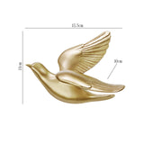Maxbell Birds Swallows Wall Mounted Decor DIY 3D Hanging Birds Wall Decor for Garden Style E