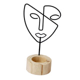 Maxbell Tea Light Candle Holders Abstract Face Statue Figurines Candlestick Holders