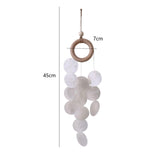 Maxbell Shell Wind Chimes Handmade Cute Baby Crib Hanging Toy for Backyard Lawn Yard B