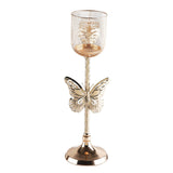 Maxbell Metal Candlestick Prayer Votive Candle Taper Candle Tea Light Candle Holders 11cmx11cmx35cm