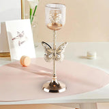 Maxbell Metal Candlestick Prayer Votive Candle Taper Candle Tea Light Candle Holders 11cmx11cmx35cm