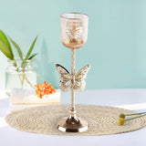 Maxbell Metal Candlestick Prayer Votive Candle Taper Candle Tea Light Candle Holders 11cmx11cmx35cm