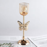 Maxbell Metal Candlestick Prayer Votive Candle Taper Candle Tea Light Candle Holders 11cmx11cmx35cm