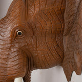 Maxbell Wall Elephant Sculpture Wall Hanging for Living Room Background Housewarming 12inch