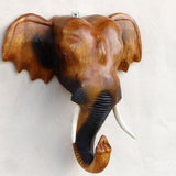 Maxbell Wall Elephant Sculpture Wall Hanging for Living Room Background Housewarming 12inch