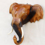 Maxbell Wall Elephant Sculpture Wall Hanging for Living Room Background Housewarming 12inch