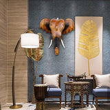 Maxbell Wall Elephant Sculpture Wall Hanging for Living Room Background Housewarming 12inch