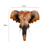 Maxbell Wall Elephant Sculpture Wall Hanging for Living Room Background Housewarming 12inch