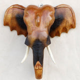 Maxbell Wall Elephant Sculpture Wall Hanging for Living Room Background Housewarming 12inch