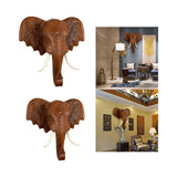 Maxbell Elephant Head Wall Decoration Durable Hanging for Backdrop Living Room Study 30.5cmx30.5cm