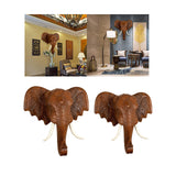 Maxbell Elephant Head Wall Decoration Durable Hanging for Backdrop Living Room Study 30.5cmx30.5cm