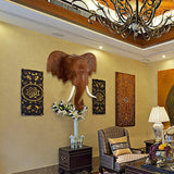 Maxbell Elephant Head Wall Decoration Durable Hanging for Backdrop Living Room Study 30.5cmx30.5cm