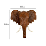 Maxbell Elephant Head Wall Decoration Durable Hanging for Backdrop Living Room Study 30.5cmx30.5cm