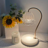 Maxbell Candle Warmer Lamp for Jar Candle Adjustable No Flame Wax Melting Heater White