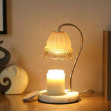 Maxbell Candle Warmer Lamp for Jar Candle Adjustable No Flame Wax Melting Heater Light Brown