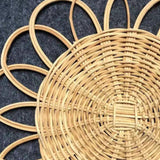 Maxbell Wall Decor Art Basket Unique Round Hanging Basket Decorative for Living Room
