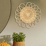 Maxbell Wall Decor Art Basket Unique Round Hanging Basket Decorative for Living Room