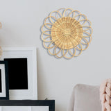 Maxbell Wall Decor Art Basket Unique Round Hanging Basket Decorative for Living Room