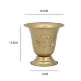 Maxbell Plant Holder Stand Dried Flowers Holder Desk Wedding Metal Cup Flowers Vases