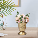 Maxbell Plant Holder Stand Dried Flowers Holder Desk Wedding Metal Cup Flowers Vases