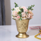 Maxbell Plant Holder Stand Dried Flowers Holder Desk Wedding Metal Cup Flowers Vases