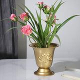 Maxbell Plant Holder Stand Dried Flowers Holder Desk Wedding Metal Cup Flowers Vases