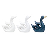 Maxbell Swan Figurines Animal Sculpture Modern for Table Centerpiece Bookshelf Decor White A