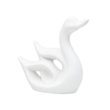 Maxbell Swan Figurines Animal Sculpture Modern for Table Centerpiece Bookshelf Decor White A