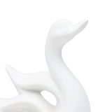Maxbell Swan Figurines Animal Sculpture Modern for Table Centerpiece Bookshelf Decor White A