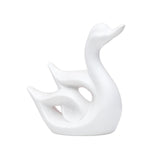Maxbell Swan Figurines Animal Sculpture Modern for Table Centerpiece Bookshelf Decor White B