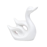 Maxbell Swan Figurines Animal Sculpture Modern for Table Centerpiece Bookshelf Decor White B