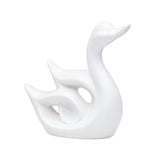 Maxbell Swan Figurines Animal Sculpture Modern for Table Centerpiece Bookshelf Decor White B