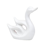 Maxbell Swan Figurines Animal Sculpture Modern for Table Centerpiece Bookshelf Decor White B
