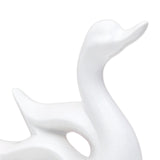 Maxbell Swan Figurines Animal Sculpture Modern for Table Centerpiece Bookshelf Decor White B