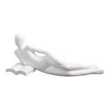 Maxbell Abstract Thinker Statue Resin Figurine Abstract Sculpture for Shelf Desk Bar Style D 17.5x7.5x8cm