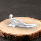 Maxbell Abstract Thinker Statue Resin Figurine Abstract Sculpture for Shelf Desk Bar Style D 17.5x7.5x8cm