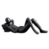 Maxbell Resin Thinker Statue Abstract Figurine Thinker Sculpture for Living Room Style C 18x7x6cm