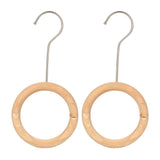 Maxbell Wooden Scarf Ring Holder Skirts Belt Tie Closet Organiser Hangers Space Saver Matte