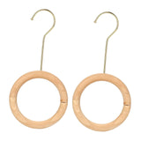 Maxbell Wooden Scarf Ring Holder Skirts Belt Tie Closet Organiser Hangers Space Saver Aureate
