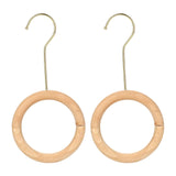 Maxbell Wooden Scarf Ring Holder Skirts Belt Tie Closet Organiser Hangers Space Saver Aureate