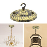 Maxbell Ceiling Canopy Kit with Hook Accessory Durable Ceiling Light Plate Lamp Base Aureate Opening Hook