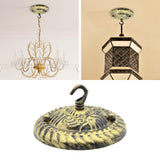 Maxbell Ceiling Canopy Kit with Hook Accessory Durable Ceiling Light Plate Lamp Base Aureate Opening Hook